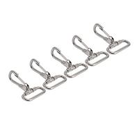 TIKATARER Ganchos Giratorios, Gancho de Snap de Servicio Pesado 304 Clips de Metal de Acero Inoxidable de Acero Inoxidable 5pcs de para el Llavero que une el Collar de Correa de Perro 29 Mm