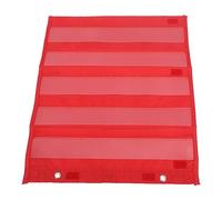 TIKATARER Gráfico de Bolsillo Magnético Transparente de Doble Cara, Gráfico de Bolsillo con Calendario, de Visualización con Respaldo Magnético, Ideal para Vocabulario, Palabras que Riman, (rojo)