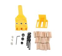 TIKATARER Guía de Taladro Portátil para Carpintería, Herramienta Perforadora Manual de 3 Tamaños, Herramienta Deflectora Ajustable para Orificios de 6 Mm, 8 Mm y 10, Ideal para una Calibración
