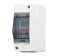 TIKATARER Interruptor de Temporizador Digital, Programable 7 Días, 28 Ajustes de Encendido y Apagado, Interruptor de Temporizador con Batería de Respaldo Incorporada y Carcasa