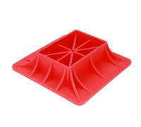 TIKATARER Jack Plate, Elevación de Servicio Pesado Jack Off Road Base de Elevación de la Almohadilla del Almohadilla del Jack Base Roja Nylon Anti Fracture Support -Support para la Hierba