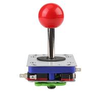 TIKATARER Joystick de Juego de Estilo Clásico de Competición, Funcionamiento de 2 y 4 Direcciones con Tuerca Antideslizante, para Consola de Juegos de Lucha, Panel de Control de Metal