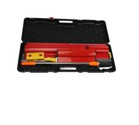 TIKATARER Juego de Espátula para Paneles de Yeso, 4 Tamaños de Hoja 25 40 60 y 80 Cm Hoja de Acero Inoxidable para Raspar con Mango Extensible de 79 a 126 Cm para Paredes Masilla