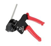 TIKATARER Juego de Pistola para Sujetar Cables de Acero Inoxidable 304 de Metal, Kit de Herramientas para Cortar Cables con 100 Bridas, Herramienta de Corte de 11,8 Pulgadas de Resistencia a la (rojo)