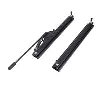 TIKATARER Juego de Rieles para Asiento de 2 Piezas, Rieles Deslizantes Ajustables Manuales de 320 Mm, Revestimiento de Pintura Negra de Acero Laminado en Frío con Fijación con Tornillos, Ideal para