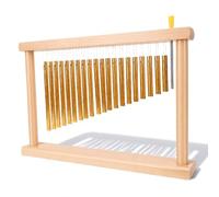 TIKATARER Juego de Timbre de Percusión de Escritorio con 20 Tubos de Aluminio Afinados con Precisión, a Prueba de óxido, Melodías para Aliviar el Estrés para Patio, Sala de Estar