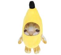 TIKATARER Juguete de Peluche de Gato Plátano, Almohada de Peluche Suave con Sonido Relajante para Decoración del Hogar, Lindo Regalo para Aliviar el Estrés y la Ansiedad (30 centimetros)