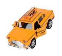 TIKATARER Juguete Modelo de Coche Taxi de Aleación 1:32, Juguete de Vehículo Extraíble, Ligero y Musical para Regalo, Colección y Decoración de Niños (Taxi A)