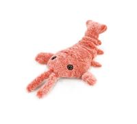 TIKATARER Juguete para Gato de Langosta, Juguete de Peluche Camarón | Juguete interactivo recargable por USB con hierba gatera, columpio de cola vívido, funda lavable para jugar en interiores y