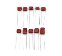 TIKATARER Kit de Condensador de Película de Polipropileno, 100pcs 10 Kit de Componentes Electrónicos Valorados con Caja de Almacenamiento de Capacitor Electrónico para Bricolaje y