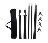 TIKATARER Kit de Soporte de Fondo de Fotografía Ajustable, de Soporte de Fondo de Fotografía de 3 Metros de, Kit de Bolsa de Transporte para Estudio de Vídeo Fotográfico, Comercio Electrónico y