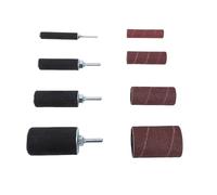 TIKATARER Kit de Tambor de Lijado a Presión, Tambores de Lijado Universales, Fundas de Grano 80 120 con Varios Tamaños, Ideal para Pulido de Carpintería y de Husillo