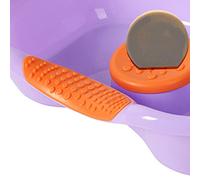 TIKATARER Lavabo de champú Portátil, Bandeja de Lavado de Cabello Drenable Horizontal, Lavabo de Manguera Retráctil con Almohadilla Suave para el Cuello, Ideal para Pacientes Postrados en Cama y