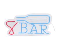 TIKATARER Letrero LED de Barra con Luz Regulable, Decoración de Pared para Tiendas, Clubes y Hoteles, con Iconos de Copas y Botellas de Vino, CREA un Ambiente Animado y Es Fácil de