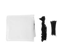 TIKATARER Lona Transparente de Plástico Resistente, Cubierta de 10 Pies X 12 con Ojales, Lámina Impermeabilizante para Jardín Al Aire Libre, Invernadero, Muebles de Patio, Gallineros, Balcón y Techo