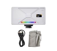 TIKATARER Luz de Vídeo RGB, 225 Cuentas LED Super Brillante 95+ CRI Luz Regulable, de Temperatura de Color 2500K 9900K con 24 Efectos de Escena y Batería de 4000mAh, Ideal para Cámara DSLR y en Vivo