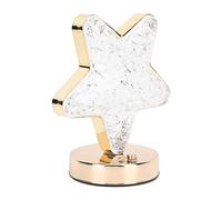 TIKATARER Luz Nocturna Recargable, Control Táctil de la Mesa de la Mesa de la de Cristal Recargable Lámpara de de Cristal de la Estrella Escalonada de 3 Color Lámpara de Inalámbrica para la Noche