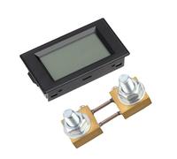TIKATARER Medidor de Amperios Digital LCD, Amperímetro de Pantalla LED DC 100A con Resistencia de Derivación de 100A 75mV, Ideal para Fuente de Alimentación AC DC 9V 12V