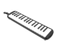 TIKATARER Melódica, Teclado Estilo Piano con 32 Teclas para Principiantes Equipado con Boquilla de Corneta y Bolsa Duradera para Educación Musical e Intérpretes Profesionales (BLACK)