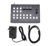 TIKATARER Mezclador de Video, SDI HD Multimedia Conmutador de Transmisión en 2MIC Line IN out 232 Tipo C USB3.0 Soporte de Interfaz PGM Pip OSD para Producción de Programas (Enchufe de la UE)