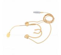TIKATARER Micrófono de Auriculares con Gancho Doble, Potente Micrófono de Condensador Omnidireccional de Alta Sensibilidad con Cable XLR de 3 Pines, Ideal para Inalámbrico, Transmisor de Petaca, DJ,