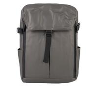 TIKATARER Mochila de Ciclismo a Prueba de Chapoteo 20-35L, 17.32x11.81x5.91in PU Poliéster Casco Bolso Compatible con Bolsas con Correas Ajustables, para Viajar en Motocicleta Caminata (Brown)