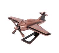 TIKATARER Modelo de Avión de Combate de Aleación, Réplica de Avión de Hélice Vintage con Artesanía Intrincada para Exhibición de Oficina de Decoración del Hogar (Antiguo Rojo)