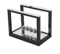 TIKATARER Newton Cradle, Bolas de Equilibrio de Acero Inoxidable, Juguete para Aliviar el Estrés con Base de Espejo, Ideal para Oficina, Decoración de Escritorio del Hogar y Juguete de Bolas