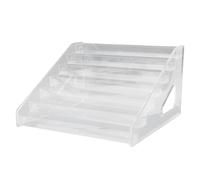 TIKATARER Organizador de Esmalte de Uñas, Organizador de Maquillaje Acrílico de 7 Niveles, Estante de Exhibición de Cosméticos con Parte Abierta para Gafas de Sol de Mesa, Paletas de Sombras de Ojos