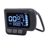 TIKATARER Panel LCD para Scooter Eléctrico con Pantalla Retroiluminada Grande, Panel Resistente Al Agua de 24-48 V, de Conector USB de 6 Pines con Pantalla Clara, Ideal para Controlador de Protocolo