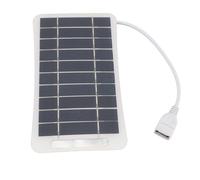TIKATARER Panel Solar Portátil, 5V 5W Panel Solar USB de Alta Eficiencia de con Paneles Paneles del de Salida USB para Viviendas para Acampar Viajes (WHITE)