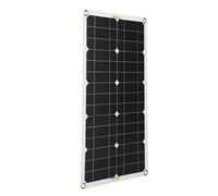 TIKATARER Panel Solar Portátil, Panel Solar de 100 W con Kit de de Vehículos Recreativos de Alta Estabilidad para Acampado Marino para Botes para Automóviles