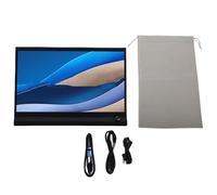 TIKATARER Pantalla de 15,6", Interfaz Multimedia USB C HD Segunda Pantalla Externa Portátil con Soporte Desmontable Rotación de 360 Grados Modo Espejo para PC Laptop Teléfono
