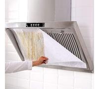 TIKATARER Papel Filtrante para Campana Extractora, Láminas Filtrantes de Grasa No Tejidas, Filtros Absorbentes de Aceite con Resistencia a Altas Temperaturas, Ideal para Campanas Extractoras de