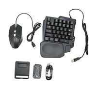 TIKATARER Paquete Combinado de Juegos Móviles 4 en 1 con Conversor de Teclado y Mouse, Mouse para Juegos con una Mano de Carga Rápida y Soporte Ajustable para Teléfono