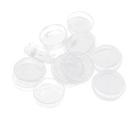 TIKATARER Paquete de 10 Placas de Petri de Plástico con Tapas, Placa de Cultivo Transparente, Placa de Petri Estéril para Proyectos de Ciencias Escolares de Laboratorio, Ideal para Experimentos de