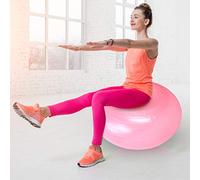TIKATARER Pelota de Yoga Tipo Donut de PVC de 50 Cm, Líneas de Agarre Antideslizantes para Muebles de Aula con Asientos Flexibles, con Bomba de Pie para Hacer Ejercicio y Equilibrar la Fuerza Central
