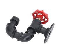 TIKATARER Perchero de Tubo Industrial, Soporte Rústico Resistente para Montar en la Pared, Toallero de Hierro con Construcción Robusta, Ideal para Decoración del Hogar, Baño, Cocina (B 7,5x9,1