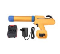 TIKATARER Pistola de Calafateo Inalámbrica, Velocidad Ajustable Variable, 21 V, Funciona con Batería, Retracción Automática, Eléctrica, con Luces LED, para Renovación (Enchufe UE 100-220 V)