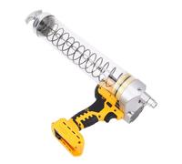 TIKATARER Pistola de Grasa Eléctrica Inalámbrica, Caudal Ajustable de 12000 PSI Portátil de Alta Presión Sin Escobillas a Batería con Luz LED para Diferentes Lubricantes