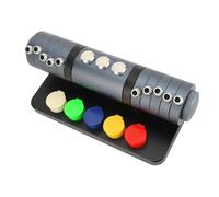 TIKATARER Platos de Aceite para Relojes, Soporte para Engrasador de Relojes de 5 Platos, Juego de Discos de Aceite con Tapa a Prueba de Polvo con Diseño Multifuncional, Ideal para Relojeros y