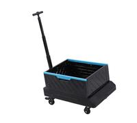 TIKATARER Plegable con Mango Ajustable, Carretilla de Mano Multifuncional, Carretilla Plegable de Acero Inoxidable con Capacidad de Carga de 60 Kilogramos para el Hogar, Camping