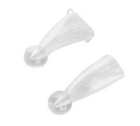 TIKATARER Protector de Cuerno de Vaca de Silicona de 2 Piezas, Cubiertas de Cuerno de Cabra de Ganado de Becerro, Cubiertas Protectoras Antilucha de Silicona Espesa con 2 Abrazaderas, Ideal para