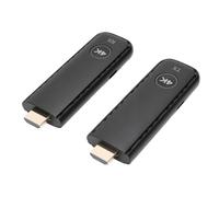 TIKATARER Receptor Transmisor de Vídeo Inalámbrico Interfaz Multimedia 4K | 50m, Protocolo 5G, Plug & Play, Sin WiFi ni APP, Configuración 10s, Modo Extender y Copiar, Compacto, para Laptop, PC, TV Box