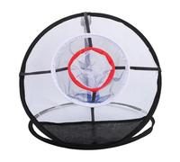 TIKATARER Red de Práctica de Astillado Plegable de Puerto, Construcción de Malla Resistente Al Desgaste, Círculo Objetivo Rojo de 20,1 Pulgadas de Diámetro, Red para Entusiastas del Golf Que Mejoran