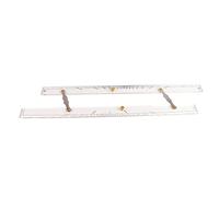 TIKATARER Regla Paralela Marina de Escala Transparente, Ideal para Operaciones Cartográficas, Herramientas de Medición para Navegación, Herramienta de Dibujo de Barcos de Acrílico (600 mm)