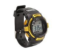 TIKATARER Reloj Deportivo Digital LCD, Reloj Electrónico con Función Luminosa, con Informe de Hora de Alarma con de 12/24 Horas, Ideal para Hombres y Estudiantes Actividades Al Aire (Gold)