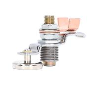 TIKATARER Soldadura de la Abrazadera de Tierra, MWGC1-600F3 Magnética, 600a Capacitación de Imán de Soldadura con Conector de Motivos con Nariz de Latón Engrosado para Equipos Eléctricos