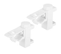 TIKATARER Soporte de Abrazadera para Barra de Cortina, Compatible con | Tornillo giratorio, carga de 1 a 2 kg, soporte de varilla para almacenamiento en baño y cocina