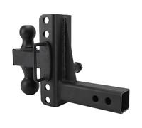 TIKATARER Soporte de Bola de Enganche de Remolque Ajustable, Enganche de Remolque Resistente con Elevación de Caída de 6 Pulgadas, Se Adapta a Receptor de 2 Pulgadas para Camiones